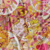 Yellow Zara Print Fabric for Designer Outfit